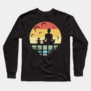 Full Moon Meditation Long Sleeve T-Shirt